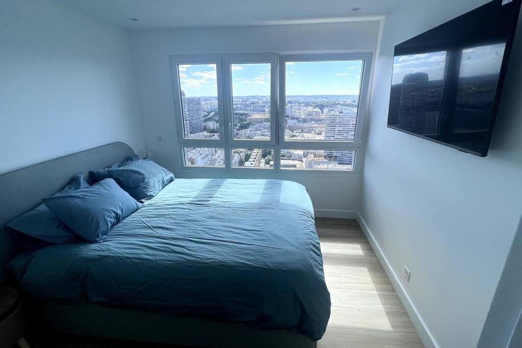 Nice Apartment With Amazing View Of Paris + Parking Dış mekan fotoğraf