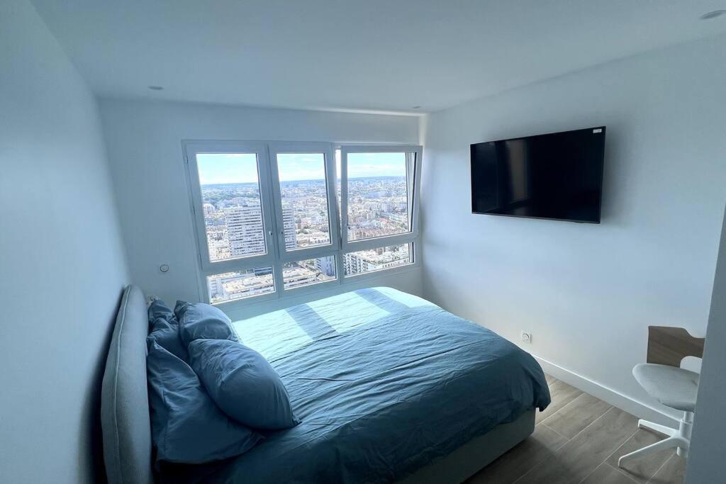 Nice Apartment With Amazing View Of Paris + Parking Dış mekan fotoğraf